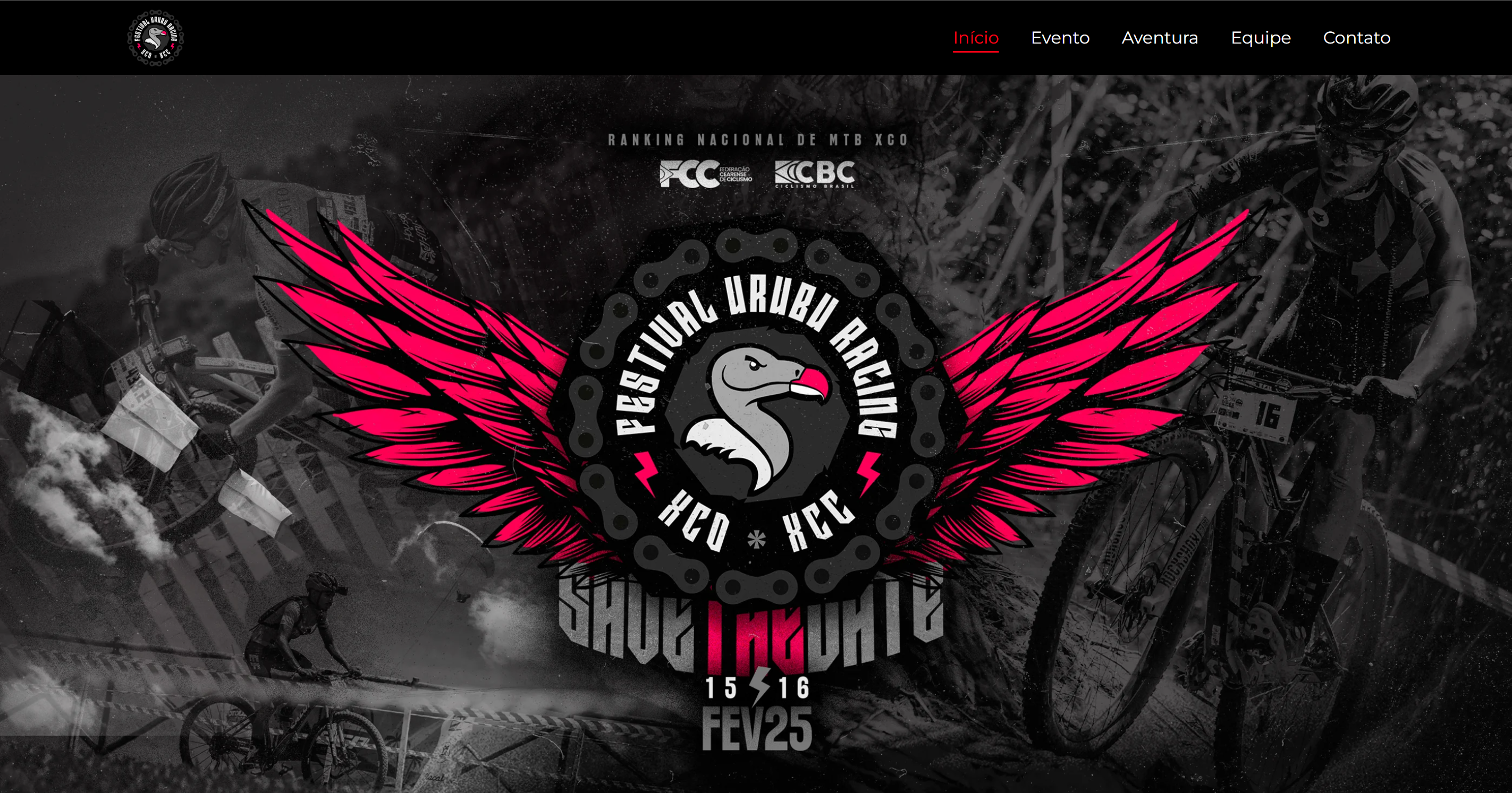 Página de evento Urubu Racing